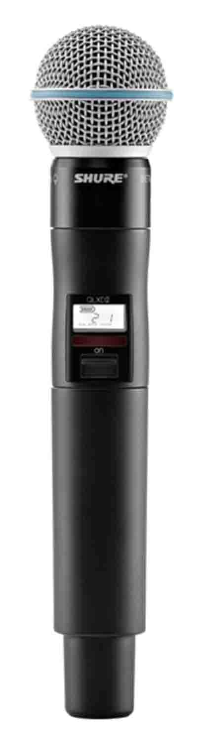 QLXD2/B58 Handheld Transmitter with BETA 58A Vocal Mic Capsule - for use with QLX-D Digital Wireless Microphone Systems, Receiver Sold Separately | G50 Band (QLXD2/B58=-G50)