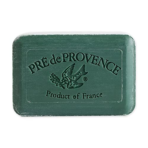 Image of Pre de Provence Artisanal Soap Bar, Enriched with Organic Shea Butter, Natural French Skincare, Quad Milled for Rich Smooth Lather, 8.8 Ounce, Noble Fir