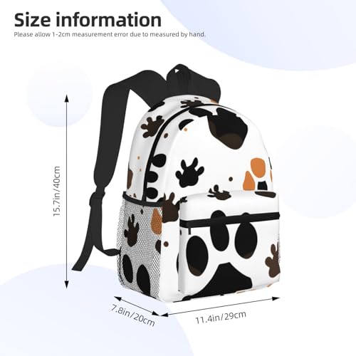 BREAUX Animal Paw Prints Print Lightweight And Comfortable Duffel Bag, Casual Daypack, Multipurpose Backpack4