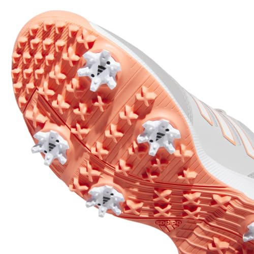 adidas Women's Tech Response 3.0 Golf Shoes, Grey Two/Footwear White/Coral Fusion, 6.5 - image 3