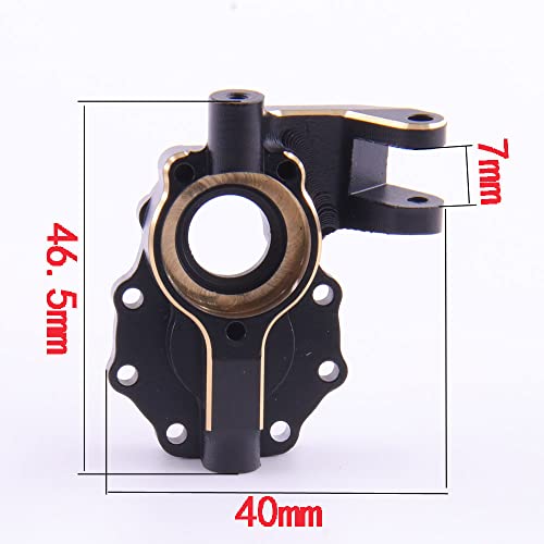 Rcatm Brass Knuckle & Hub Carrier & Portal Knuckle Cover & Scale Brake Rotor & Caliper Set For 1/10 Rc Crawler Traxxas Trx-4 Trx6 #TOP1