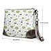 Novastar Small Clutch Purses for Women - Cartoon Golf Cart Print Leather Fashion Wristlet Wallets with Wrist Strap