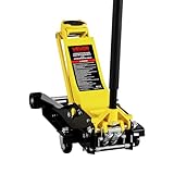 vehiculos deportivos Rango de elevación de 100 a 545 mm: Nuestro gato de piso plano ofrece una altura de elevación mínima de 100 mm y máxima de 545 mm. Eleva fácilmente sedanes y ofrece una amplia distancia al suelo. Para bajar, gire la manija en sentido antihorario para un descenso suave