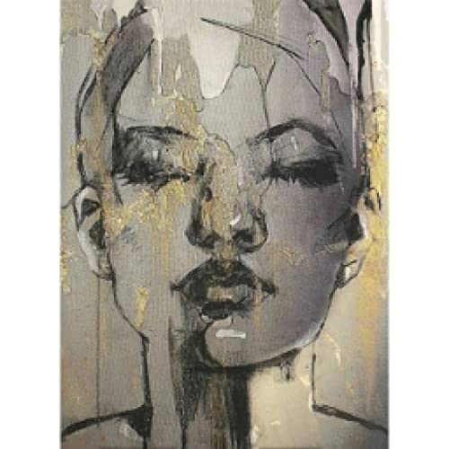 Peinture murale moderne visage de fille pour rompre la monotonie des murs de chambre