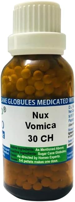 Shophomeo® Nux Vomica 30CH || Homeopathic Diluted Globules 30 Grams