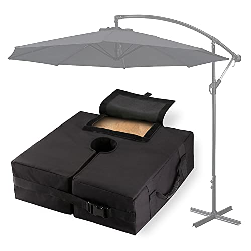 PRELGOSP Bolsa de Peso para Base de Sombrilla, Contrapeso Sombrilla Sacos de Arena, Bolsa Arena Pesos Carpas para Exteriores Voladizo o Poste dde Bandera,1pcs