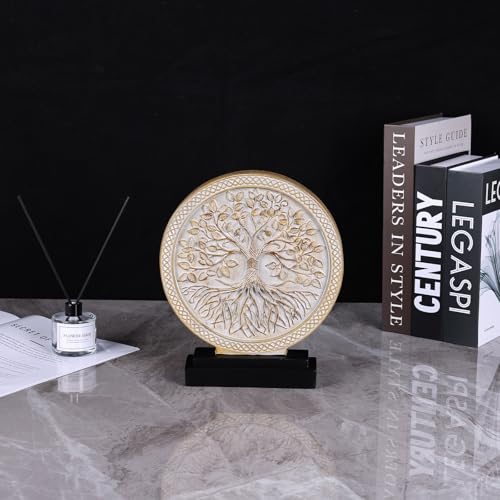 Estatua Decorativa Circular Árbol de la Vida de Resina miniatura 4