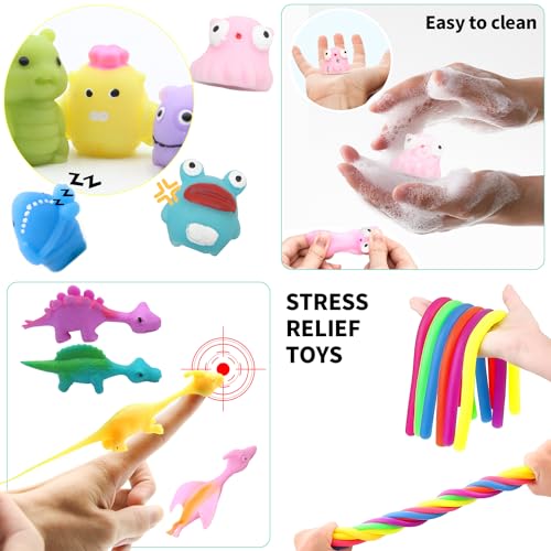 JUAUO 50 Pcs Fidget Toys Set, Stress-Angst Relief Spielzeug für Kinder und Erwachsene, Angst Relief Finger Toys, Anti Stress Autismus Und ADHS, Sensorisches Spielzeug Set für Kinder Geburtstagsfeier