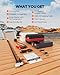 Car Battery Jump Starter with Air Compressor, Battery Jump Box with Tire Inflator,Car Jump Booster with Smart Jumper Cables,LED Light Emergency Car Kits for Vehicles,Arrancador Ae Batería