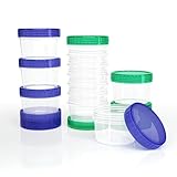 PREMIUM FOOD-GRADE MATERIAL: 12 pieces Crafted from high-quality, food-grade PP material, these containers are built for safety and durability. This BPA-free plastic ensures no harmful chemicals leach into your condiments, preserving their flavor and...