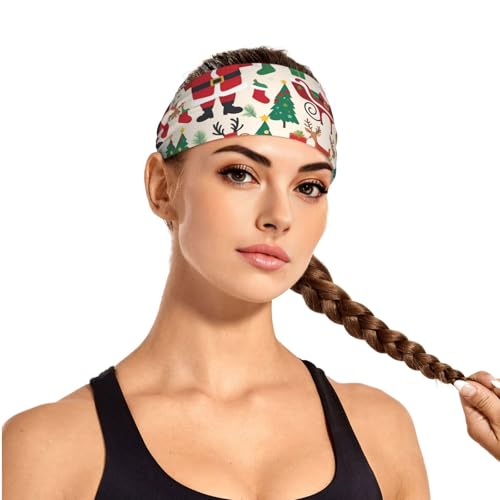Elastic Sports Headband Hairband YYHWHJDE cute christmas tree Picture Quick Drying, Moisture Wicking3