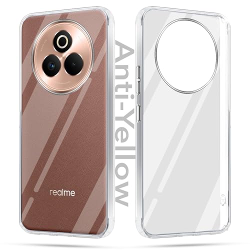 Image of Jkobi Lifetime Anti-Yellow Clear Back Cover Case for Realme P3 Pro (Sleek Hard Crystal | Shockproof and Camera Protection)