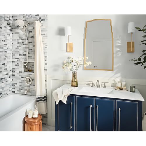 Moen Magnetix 82137SRN Graeden Spot Resist Brushed Nickel grifo para bañera y ducha con 1 manija y válvula miniatura 2