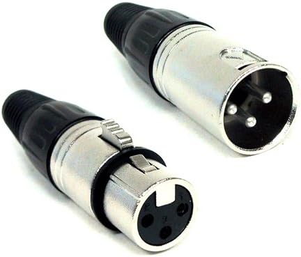 GLS Audio 6 Inch Patch Y Cable Cords - XLR Female to Dual XLR Male Cables - 6" Y-Cable Cord Splitter XLR-F to Dual XLR-M