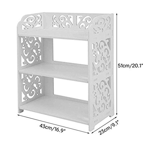 Support rangement chaussures bambou robuste à 3 niveaux avec structure à lattes 26.8" - 3