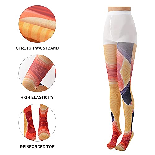 Image of Sahabowi Women Tights, Opaque High Waist Pantyhose, Vintage Control Top Stockings