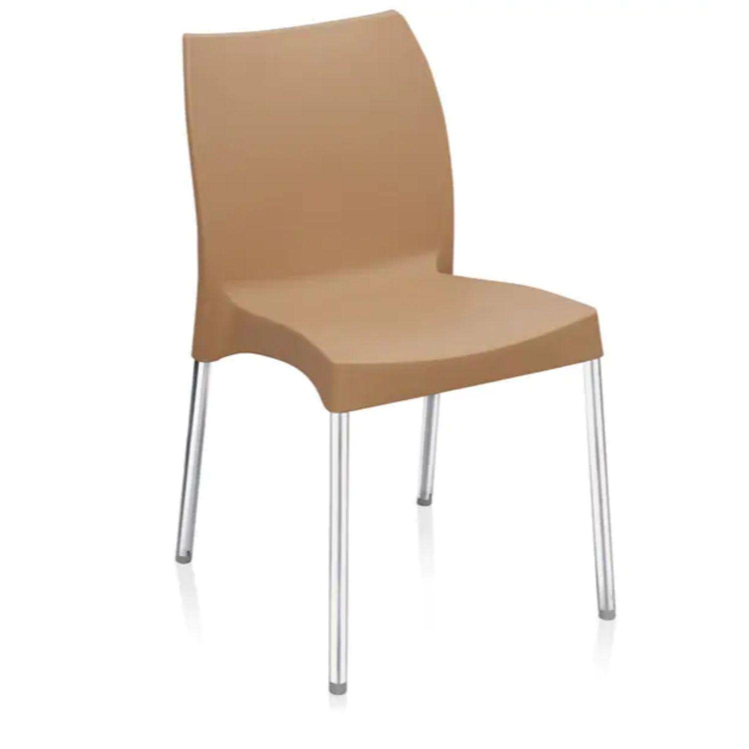 Nilkamal NS07SS Plastic Mid Back with Arm Chair | Chairs for Home| Dining Room| Bedroom| Kitchen| Living Room| Office - Outdoor - Garden | Dust Free |100% Polypropylene Stackable Chairs | Set of 2