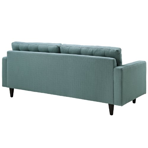 Modway Empress Mid-Century Modern Upholstered Fabric Sofa And Two Armchair Set In Laguna #TOP5