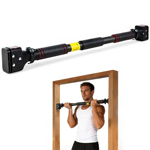 leikefitness Pull-Up Bar For Door Frame Chin Up Bar Upper Body Workout - Indoor Portable Training Pull-Up Bars - Adjustable 28.3"- 37.8" Width Locking Mechanism by leikefitness - Used condition - US$22.67
