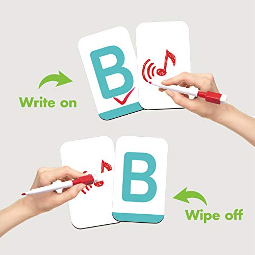 Magnetic Alphabet Abc Flash Cards With Large Uppercase And Lowercase Letters 5.5" X 3.5" (54 Pcs) #TOP1
