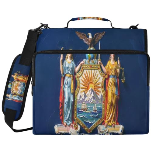 Classeur zippé 3 anneaux 5,1 cm antichoc pour PC portable 14"