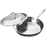 Cooks Standard Multi-Ply Clad Stainless Steel 12" Frying Pan with Dome Lid