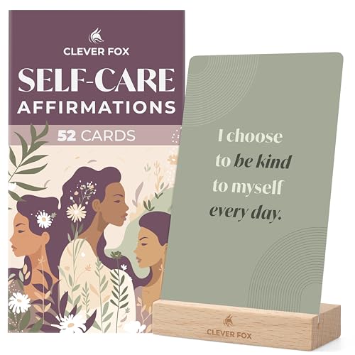 Clever Fox Self-care Affirmation Cards – Inspirational Daily Self-Love Deck