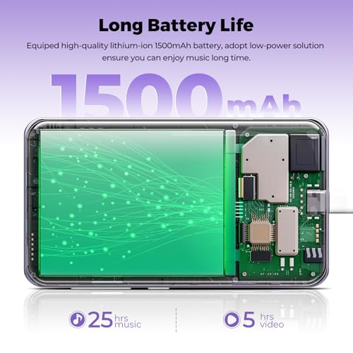 Image of 160GB MP3 Player with Bluetooth and WiFi, innioasis Music Player with Spotify,Pandora,Amazon Music,4 inch Touch Screen Android MP4 MP3 Player for Kids with Libby,Audible,Spotify Kids(Purple)