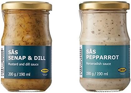 IKEA SAS SENAP & DILL Sauce for salmon and SÅS PEPPARROT Horseradish sauce