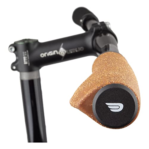 Pure Cycles Ergonomic Lock-On Cork Bicycle Handlebar Grips For Hybrid, Fitness, Touring, E-Bikes, Mountain Bikes, Soft Non-Slip-Rubber Hand Grip Comfortable Ergonomic, Cork #TOP1
