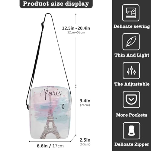 messenger bags for women shoulder bags Cross Body Purse Adjustable Strap for Outdoor Daily Outdoor Daily- Paris Eiffel Tower3