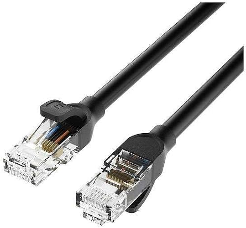 BENFEI CAT6 Ethernet Cable 1m – High‑Speed LAN Cable with Gold‑Plated Connectors | 10Gbps | 250MHz | Black