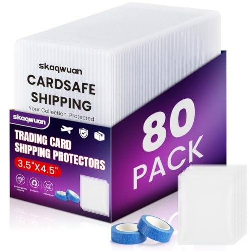 Trading Card Shipping Supplies 80 Pack, 3.5