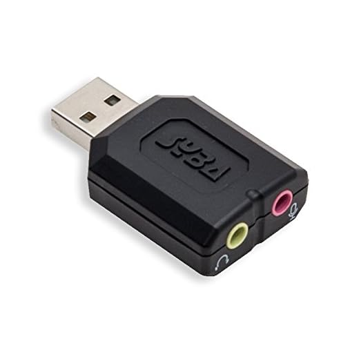 Syba external USB Stereo Sound Adapter for Windows, Mac, Linux Extra Audio Source with 3.5mm Audio Mic Jack C-Media Chipset