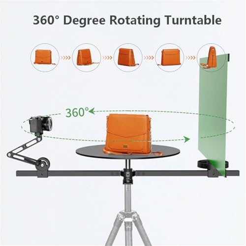 Image of 360 Spinning Camera Rig Video Rotating Platform Professional Video Equipment Panoramic Rotating Shooting Stage with Device Security Lock