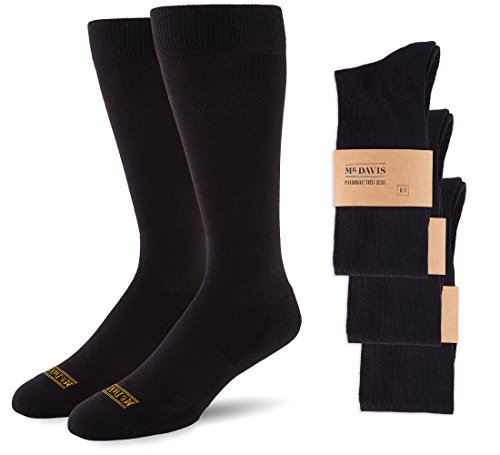 Mr. Davis Moisture Wicking Performance Dress Sock 3 Pack