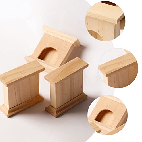 Toyvian Lareira Em Miniatura Mini 2 Peças Lareira de Boneca de Boneca Móveis Miniature Mobiliário de