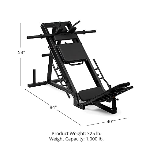 Titan Fitness Plate-Loaded Linear Leg Press And Hack Squat Machine, Rated 875 Lb Sled Carriage, Lower Body Specialty Machine #TOP1