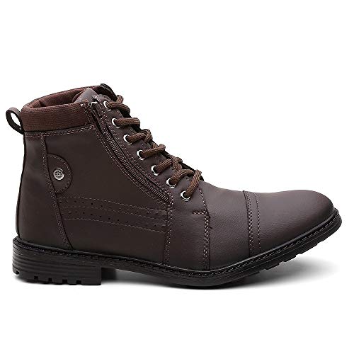 Bota Masculina Casual Coturnos Originais - Café/42
