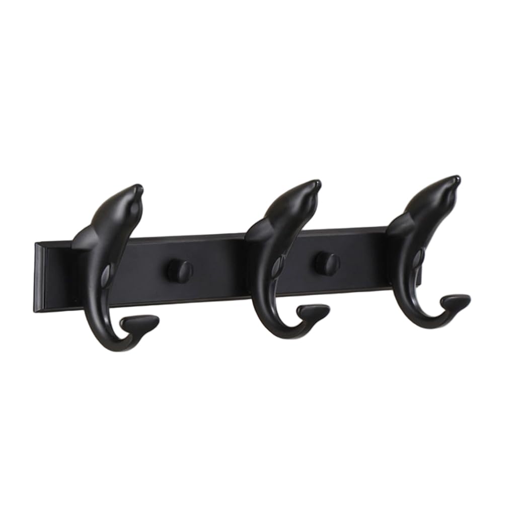 ZHOUXIAO Vintage Metal Coat Rack Wall Mounted with Hooks, Antique Heavy Duty Coat Hook Rail, Hat Robe and Towel Hooks Rack for Bathroom, Entryway, Mudroom 6hook