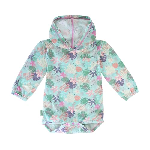 UV SKINZ Baby Girl Hooded Sunzie, UPF 50+ Protection