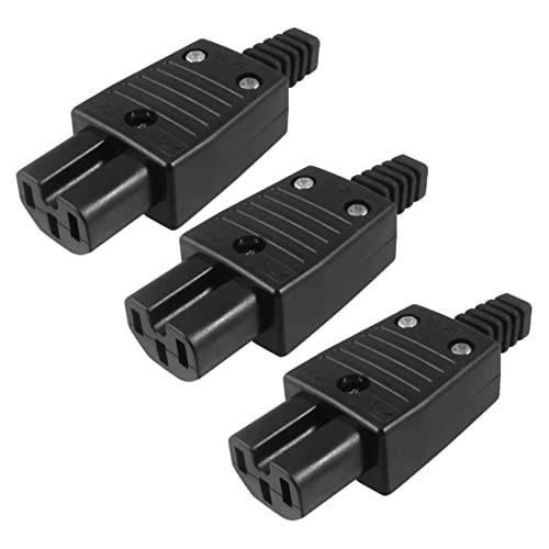 Dormstop 3X Connecteur/Adaptateur de Secteur de la Prise de Sortie IEC320 C15 Noir AC 250V 10A