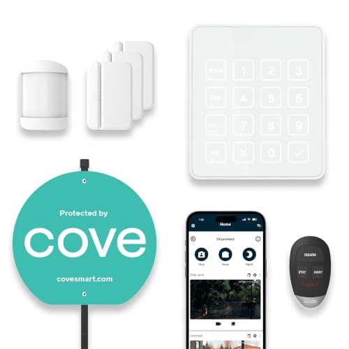 Cove 6-Piece DIY Home Security System with camera