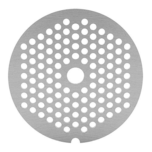 Lochscheibensatz für alle Fleischwolf Größen, Fleischwolf Messer Edelstahl Scheibe Professioneller Ersatzteil Fleischwolf Plattenmesser für Schleifer Fleischwolf(Kleines rundes Loch 3mm)