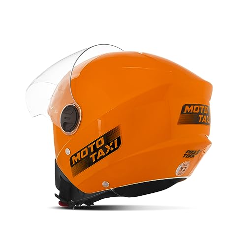 Capacete Fechado Stealth Carburetor 62 Preto/Laranja