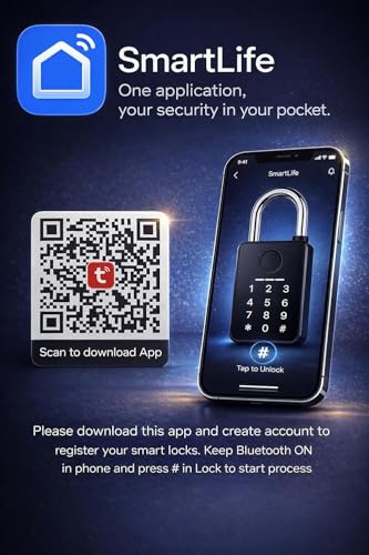 Image of CBK Lock Fingerprint & Password Padlock | 6-Way Unlock | Lock for Gym, Office, Home, Luggage, Gate - Waterproof & Long Battery Life (1 Year Warranty)