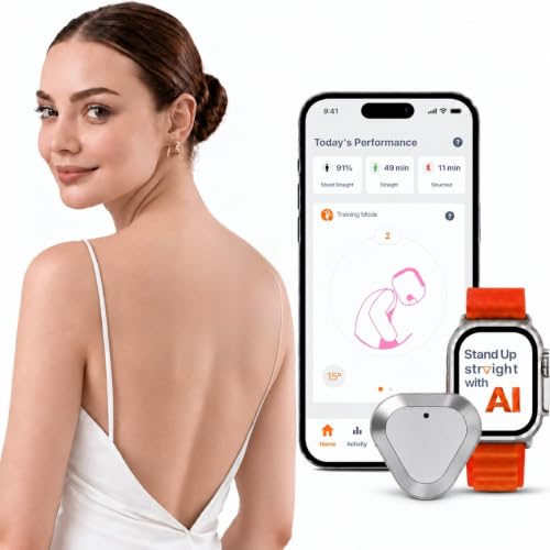 AI Powered Posture Corrector Trainer with Necklace Included