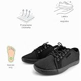 JOMIX Buty Barefoot do chodzenia dla mężczyzn z szeroką stopą i wygodnym dopasowaniem, lekkie i elastyczne trampki z przewiewną cholewką z siateczki, antypoślizgowa podeszwa, stabilne trzymanie do