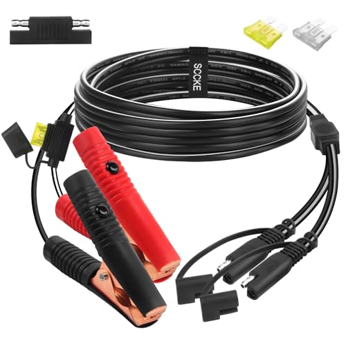 Câble adaptateur SAE 12V pour recharger une batterie difficile d'accès sans démonter