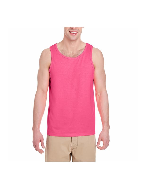 Débardeur classique homme rose Gildan taille M maillot sans manches